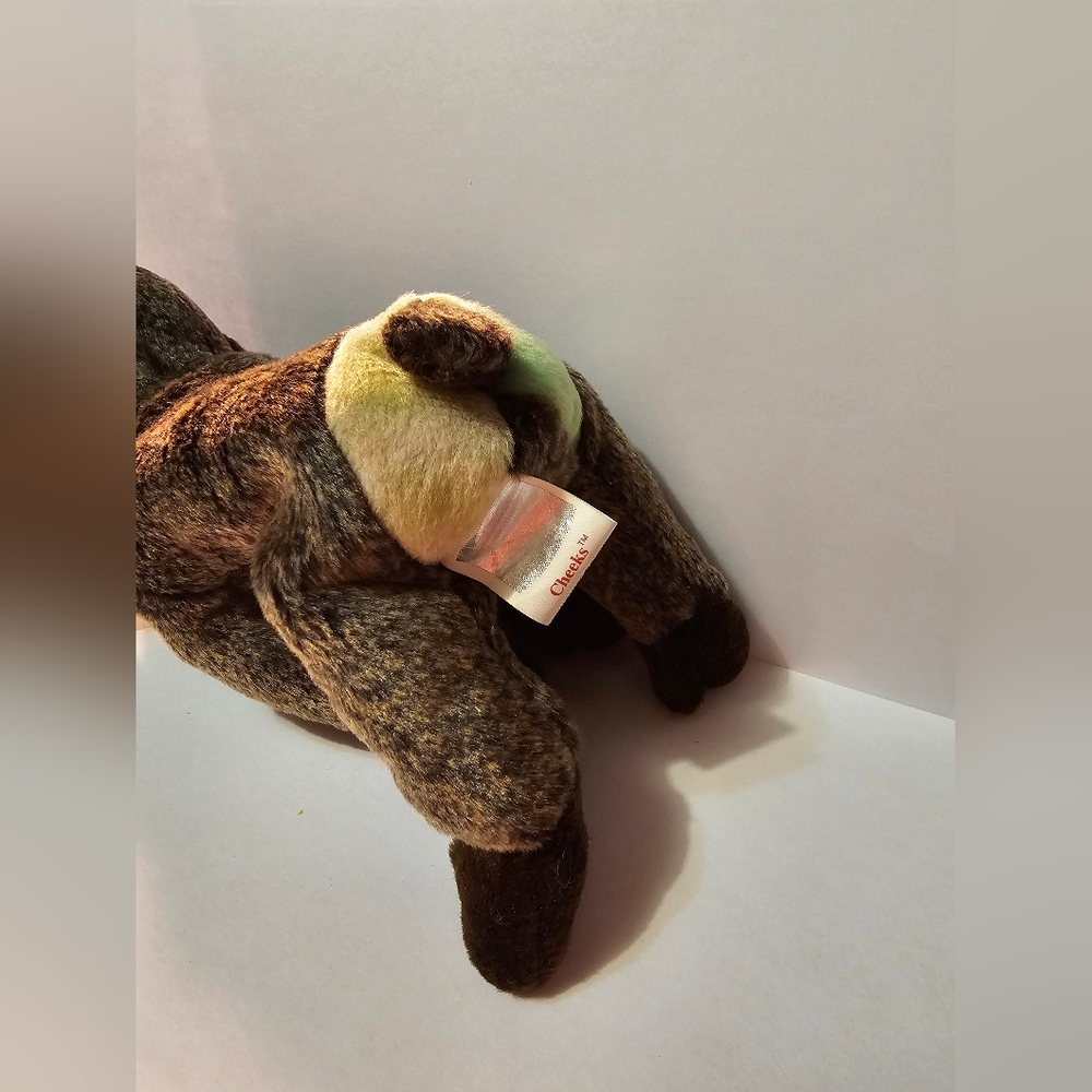 Cheeks the baboon monkey beanie baby stuffed plush 90s nostalgic toy collectible - Picture 3 of 3